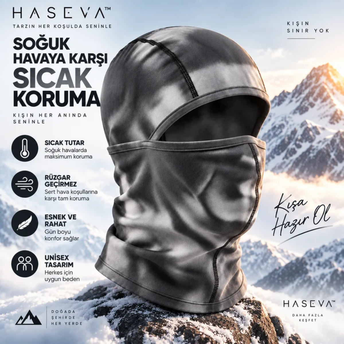 HASEVA™ Unisex Renk Değiştiren Balaklava